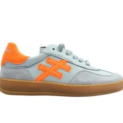 Another Trend Blue and Orange Suede Trainer|A0320429