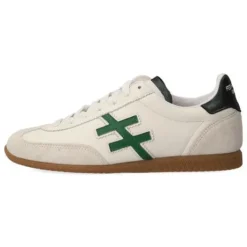 Another Trend Natur, White and Green Trainer|A0780490