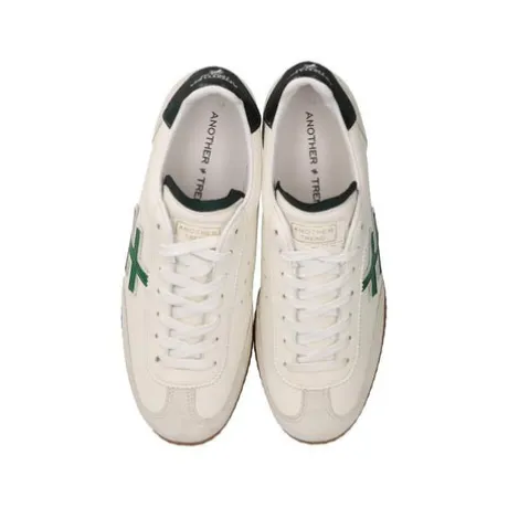 Another Trend Natur, White and Green Trainer|A0780490