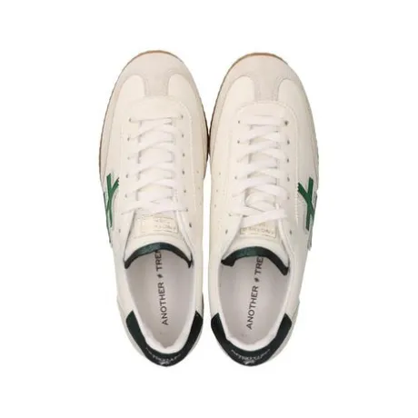 Another Trend Natur, White and Green Trainer|A0780490