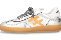 Another Trend Silver Leather Trainer |A0325841