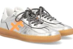 Another Trend Silver Leather Trainer |A0325841