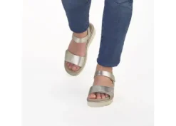 Ara Gold Leather Sandal|123351811G