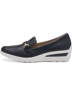Ara Navy Wide Fit Loafer|125063002