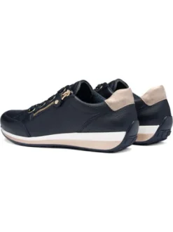 Ara Navy Wide Fit Trainer|126458712