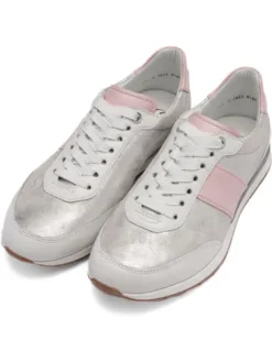 Ara Silver and Dusty Pink Trainer|125090404