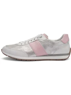 Ara Silver and Dusty Pink Trainer|125090404