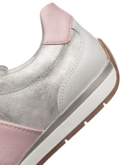 Ara Silver and Dusty Pink Trainer|125090404