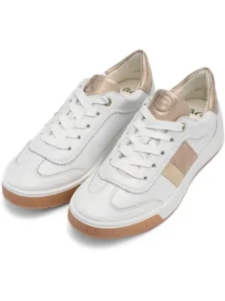 Ara White and Gold Trainer|125002804