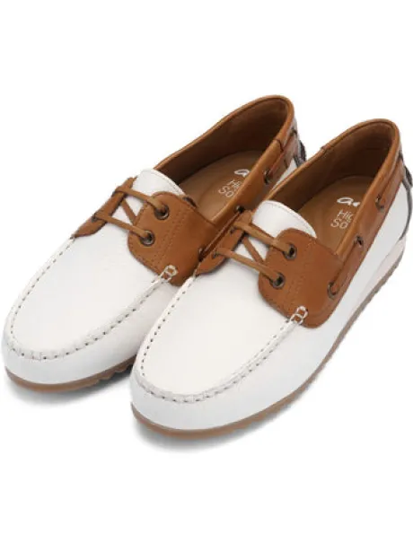 Ara White and Tan Loafer|122770404