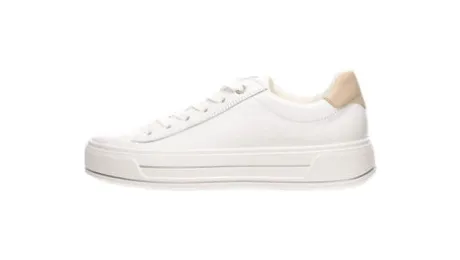 Ara White Platform Wide Fit Trainer|122300304B