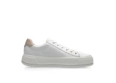 Ara White Platform Wide Fit Trainer|122300304B
