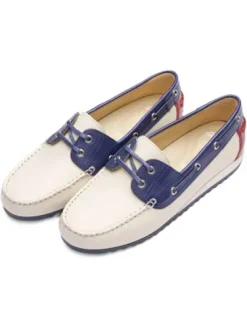 Ara White, Red and Blue Slip On|122770409
