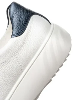 Ara White Wide Fit Platform Trainer|124652305B