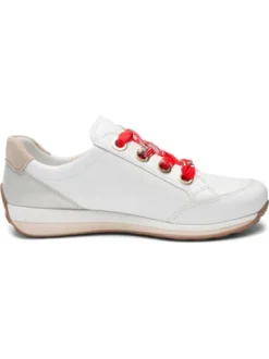Ara White Wide Fit Trainer|123458779O