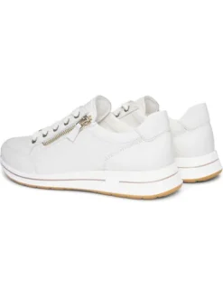 Ara White Wide Fit Trainre|12248019C