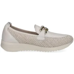 Caprice Beige Mini Wedge Loafer|924505199