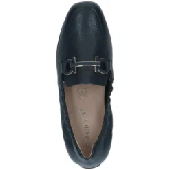 Caprice Navy Leather Loafer|924654877