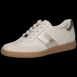 Caprice White and Gold Combo Trainer|923705130