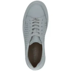 Caprice White Laser Cut-outs Platform Trainer|923719102