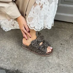 Copenhagen Leo Print Platform Mule|CS8336LEO