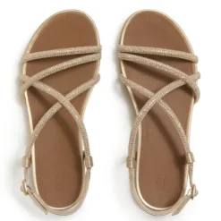 Fit Flop Crystal Gold Strappy Sandal| A3Z675
