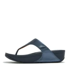 Fitflop Cosmic Blue Leather Toe Post|I88D57
