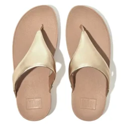 Fitflop Gold Leather Toe Post|I88675G
