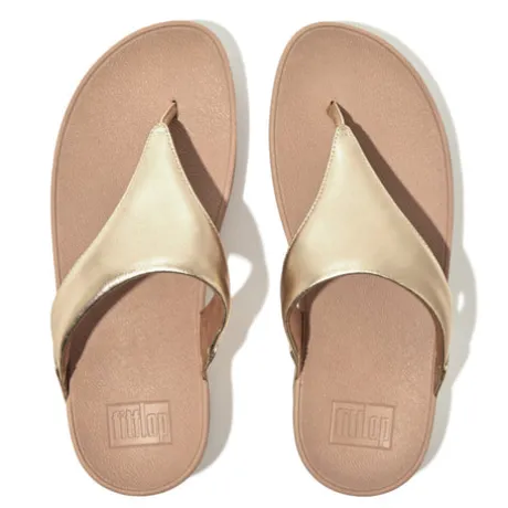 Fitflop Gold Leather Toe Post|I88675G