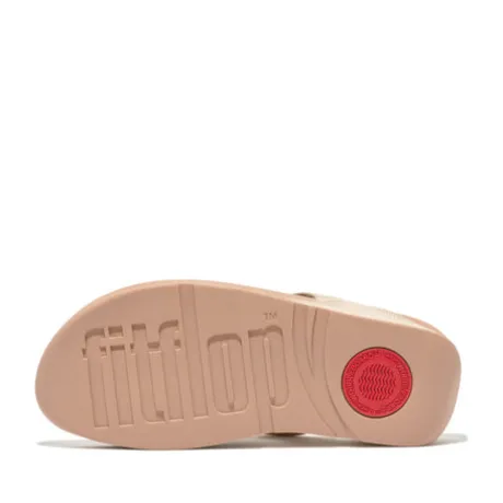 Fitflop Gold Leather Toe Post|I88675G