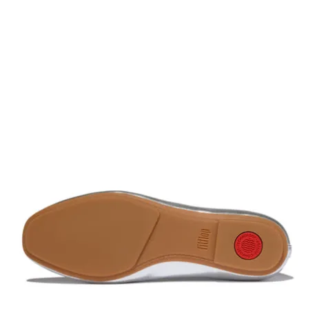 Fitflop High-Cut Metallic Soft Leather Ballerina|A0P011