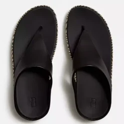 Fitflop Lux Graphic-Weave Leather Toe-Post |A4Q001