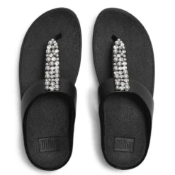 Fitflop Pearls and Crystal Black Toe Post|A2N001