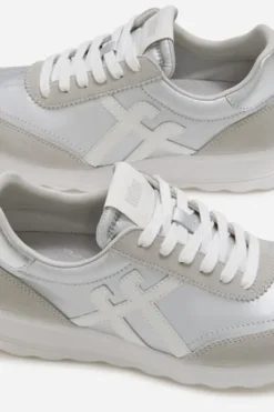 Fitflop Silver Retro Metallic Silver Trainer|A5QE11