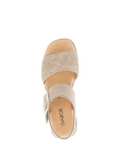 Gabor Beige Platform Sandal|8452644