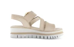 Gabor Beige Wedge Strap Sandal|8462714