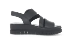 Gabor Black Strap Platform Sandal|8462727