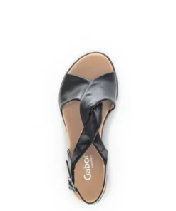 Gabor Black Strap Sandal|8275127
