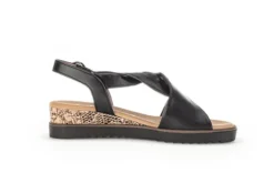 Gabor Black Strap Sandal|8275127