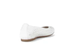 Gabor Braided White Comfort Ballerina|8412120
