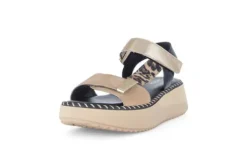 Gabor Brown and Leo Print Wedge Sandal|8459314