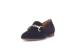 Gabor Dark Blue Suede Loafer|8521136