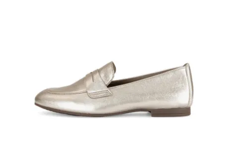 Gabor Gold Flat Loafer|8521362