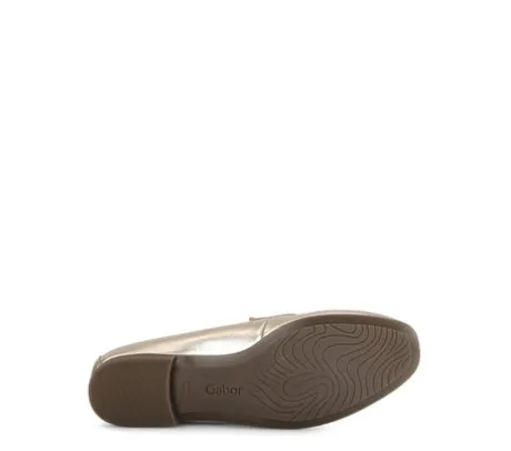 Gabor Gold Flat Loafer|8521362