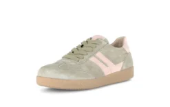 Gabor Green & Pink Suede Trainer|8330034