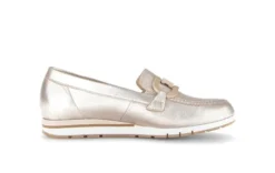 Gabor Light Gold Leather Loafer| 8241682
