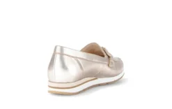 Gabor Light Gold Leather Loafer| 8241682