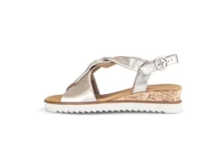 Gabor Light Gold Wedge Sandal|8275182