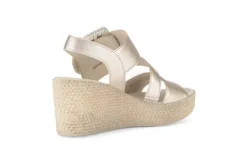 Gabor Light Gold Wedge Sandal|8477162