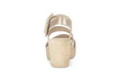 Gabor Light Gold Wedge Sandal|8477162